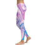 Pink & Blue Marble Leggings
