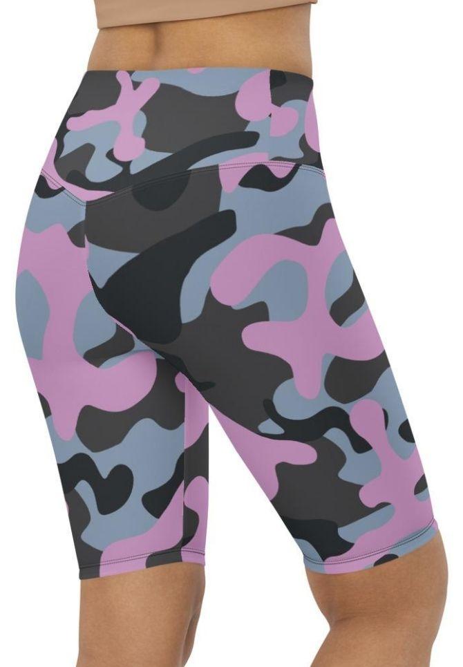 Pink Camo Biker Shorts
