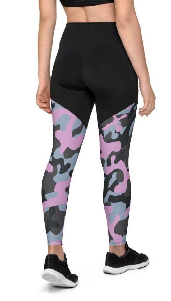 Pink Camo Compression Leggings