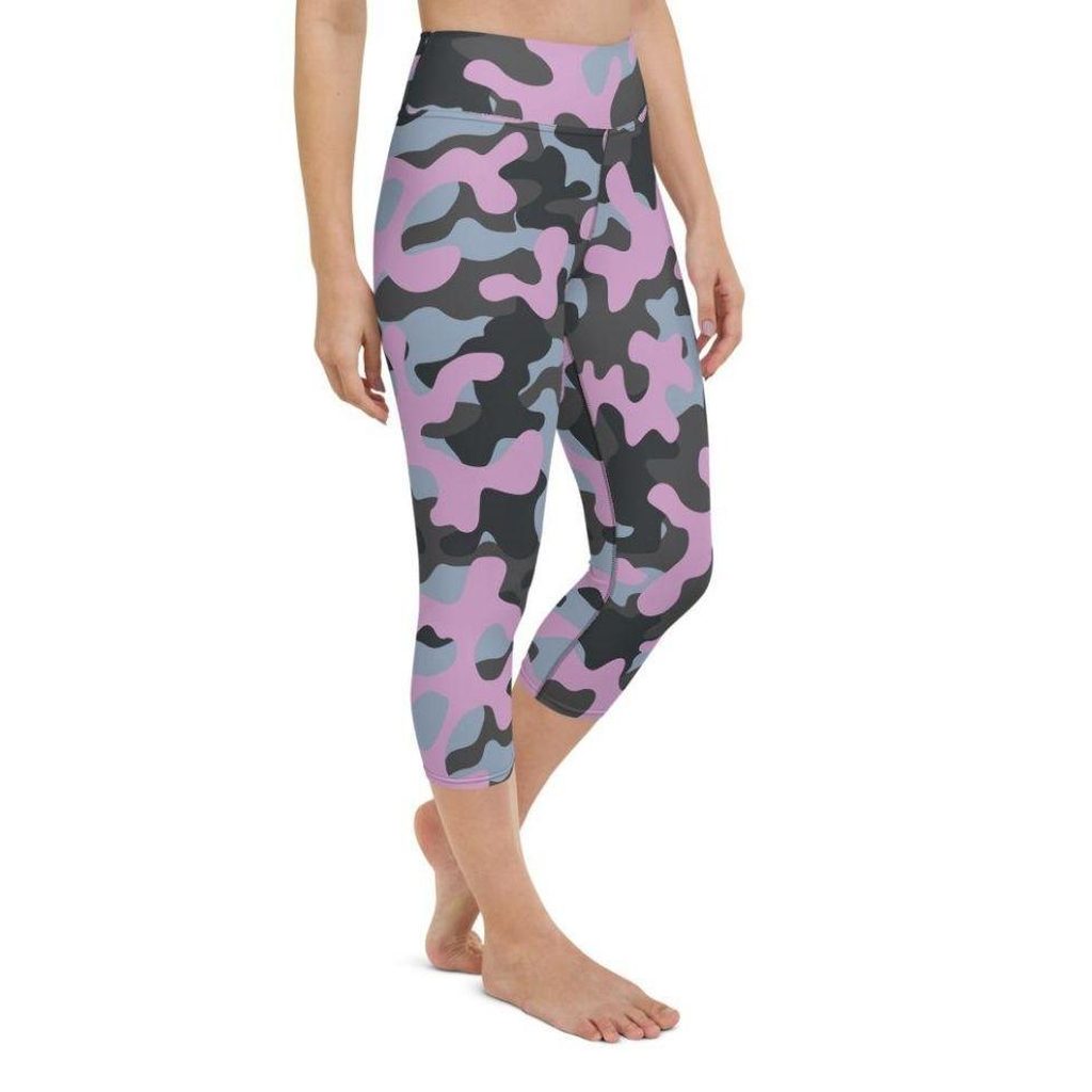 Pink Camo Yoga Capris