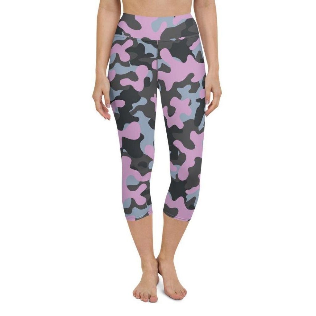 Pink Camo Yoga Capris