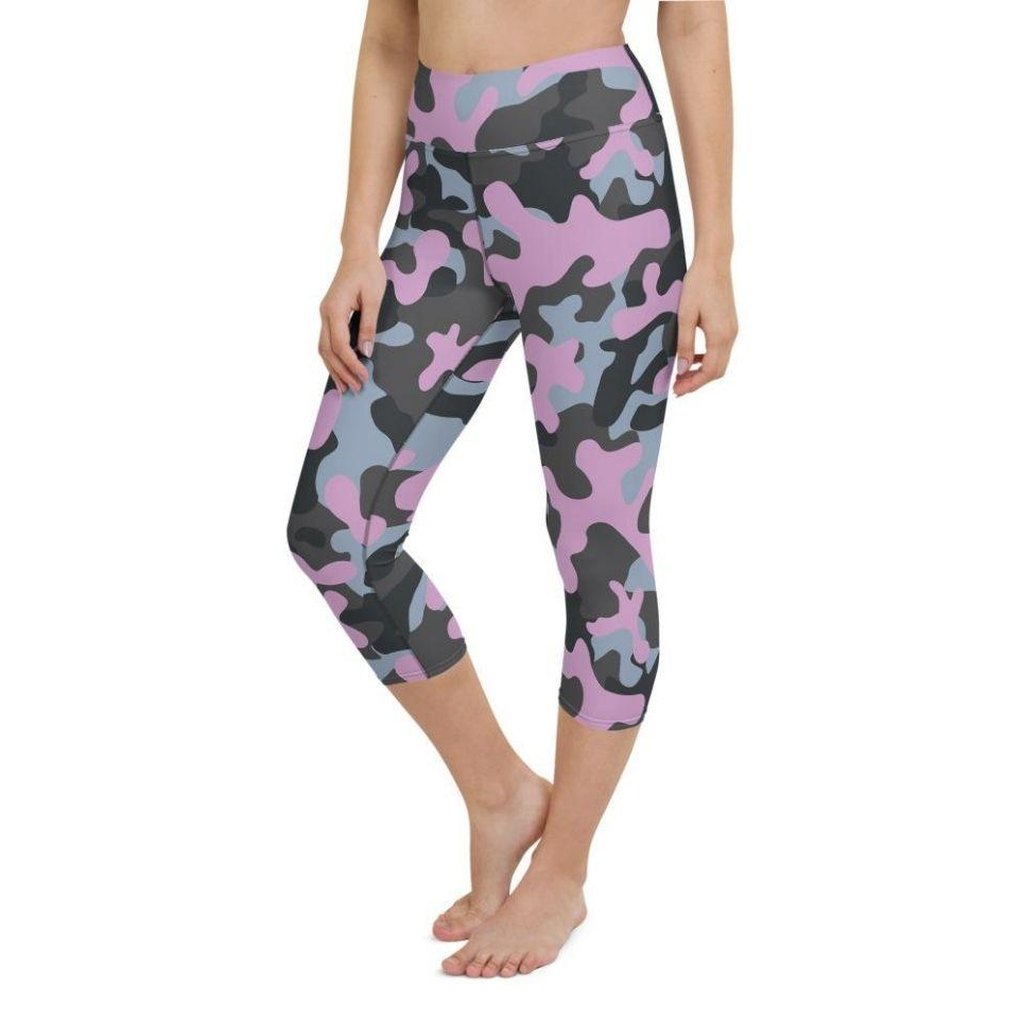 Pink Camo Yoga Capris