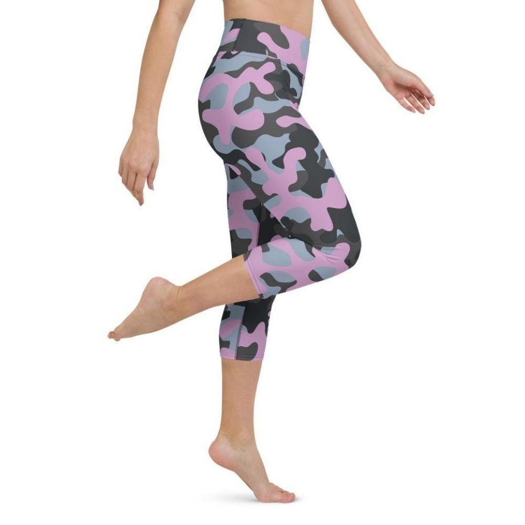 Pink Camo Yoga Capris