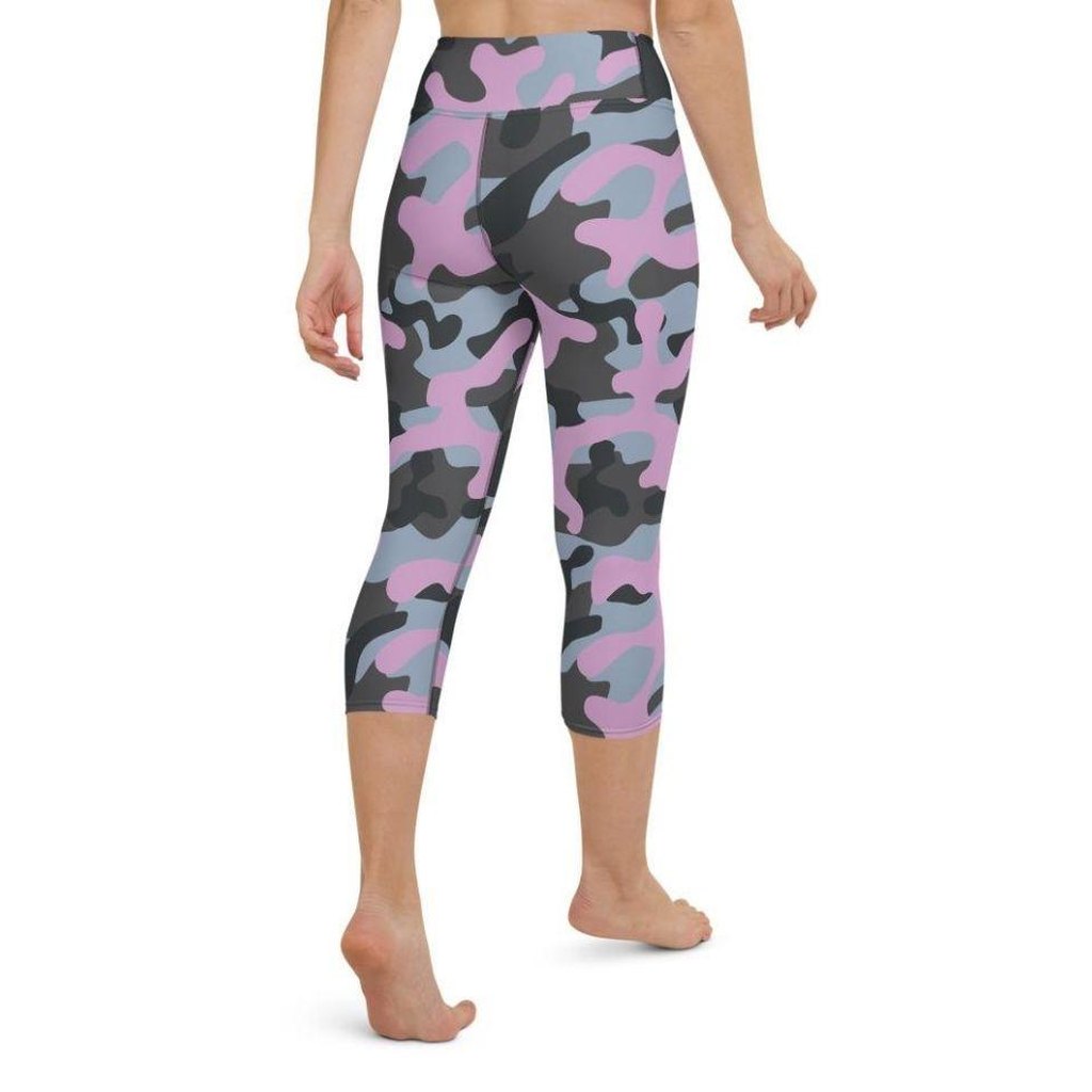 Pink Camo Yoga Capris