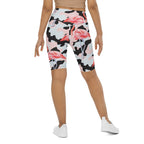 Pink Flamingo Camo Biker Shorts