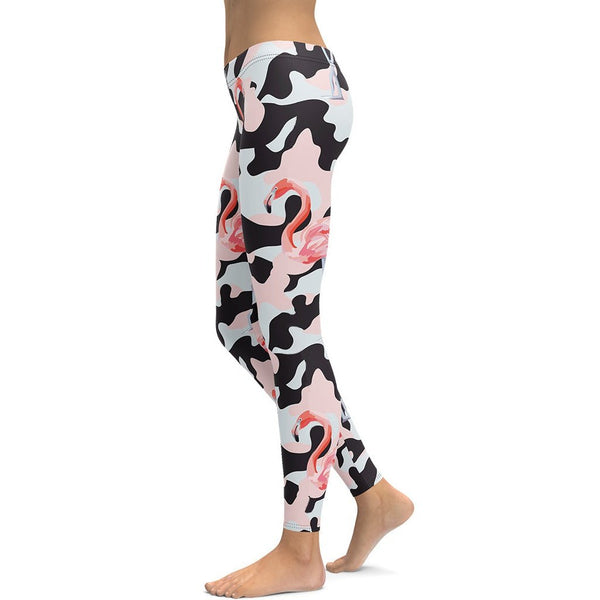Pink Camo Tights | Breast Cancer Leggings | Breast Cancer Apparel – Brick  Built