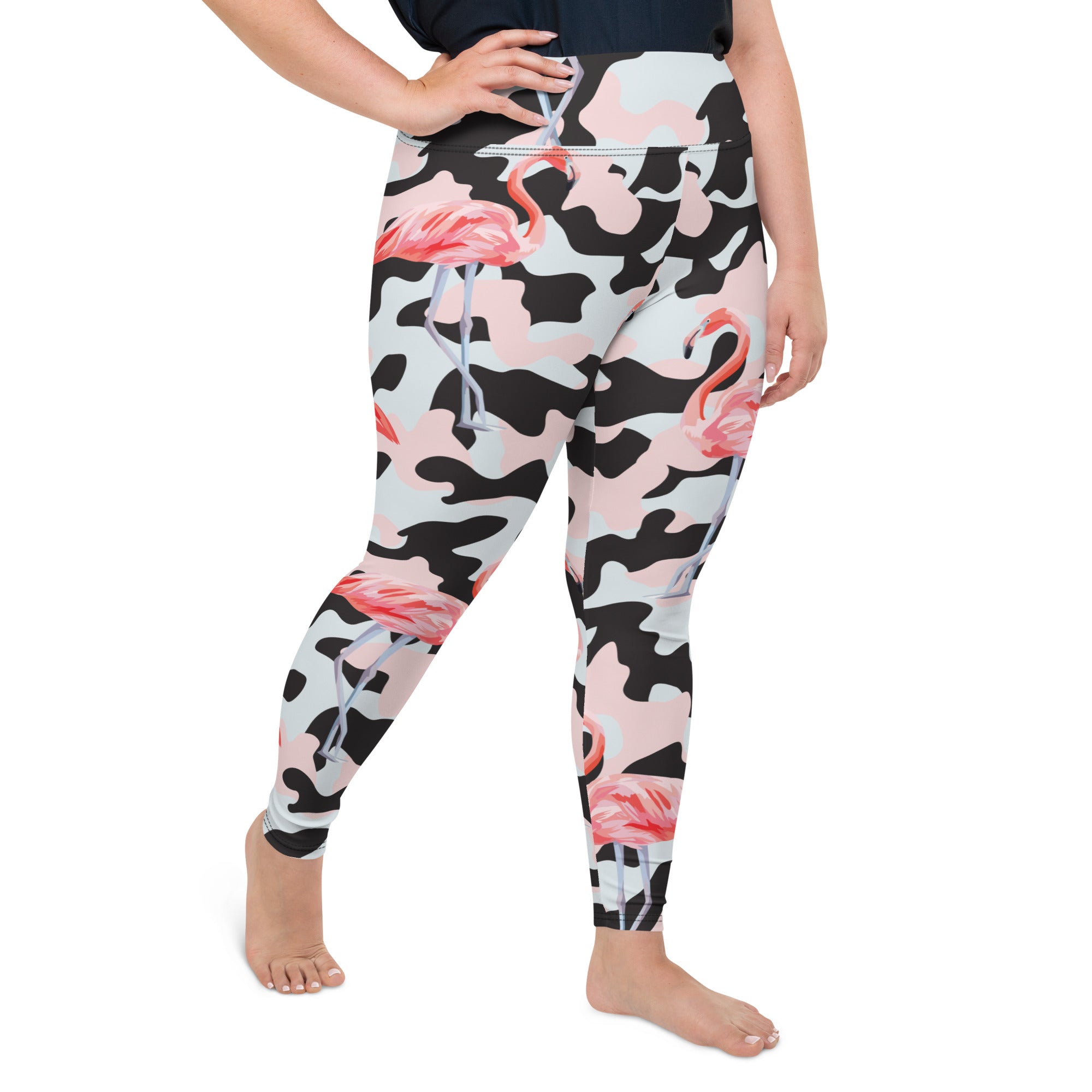 Plus size pink camo on sale leggings