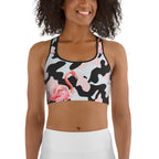 Pink Flamingo Camo Sports Bra