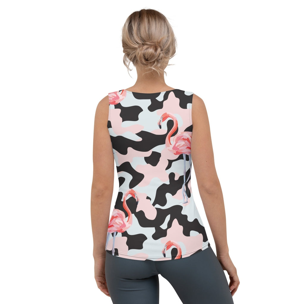 Pink Flamingo Camo Tank Top