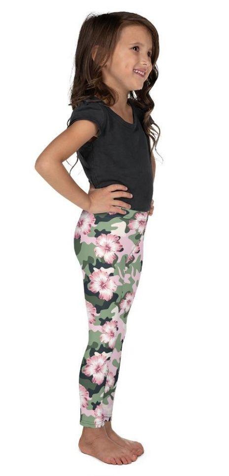Camo Leggings Pink Camo Pants Kids Pink Flower Camo Kid's Leggings