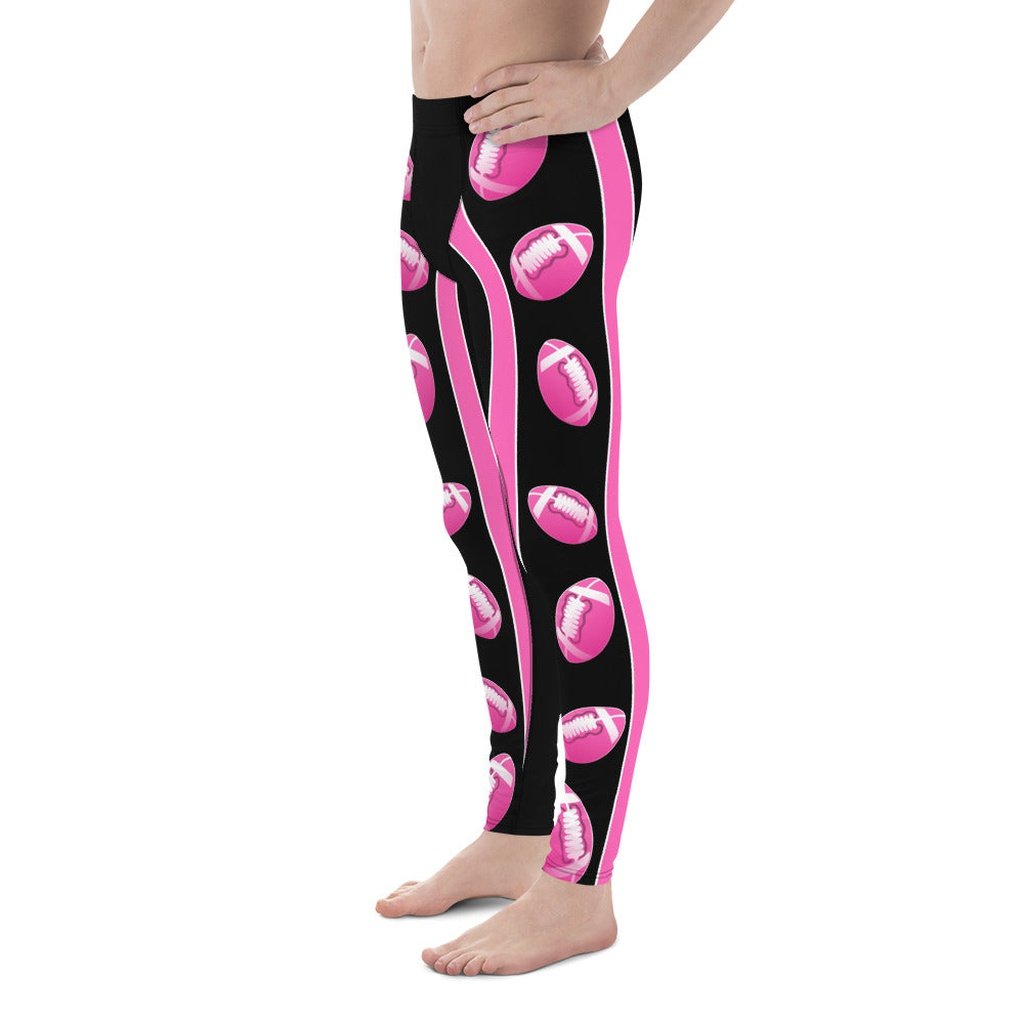 Pink Football Men's Leggings