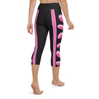 Pink Football Yoga Capris