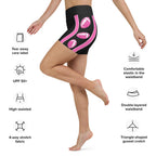 Pink Football Yoga Shorts