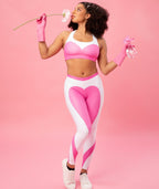 Pink Heart Shaped Leggings