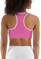 Pink Heart Shaped Sports Bra