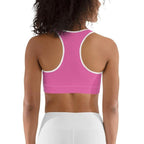 Pink Heart Shaped Sports Bra