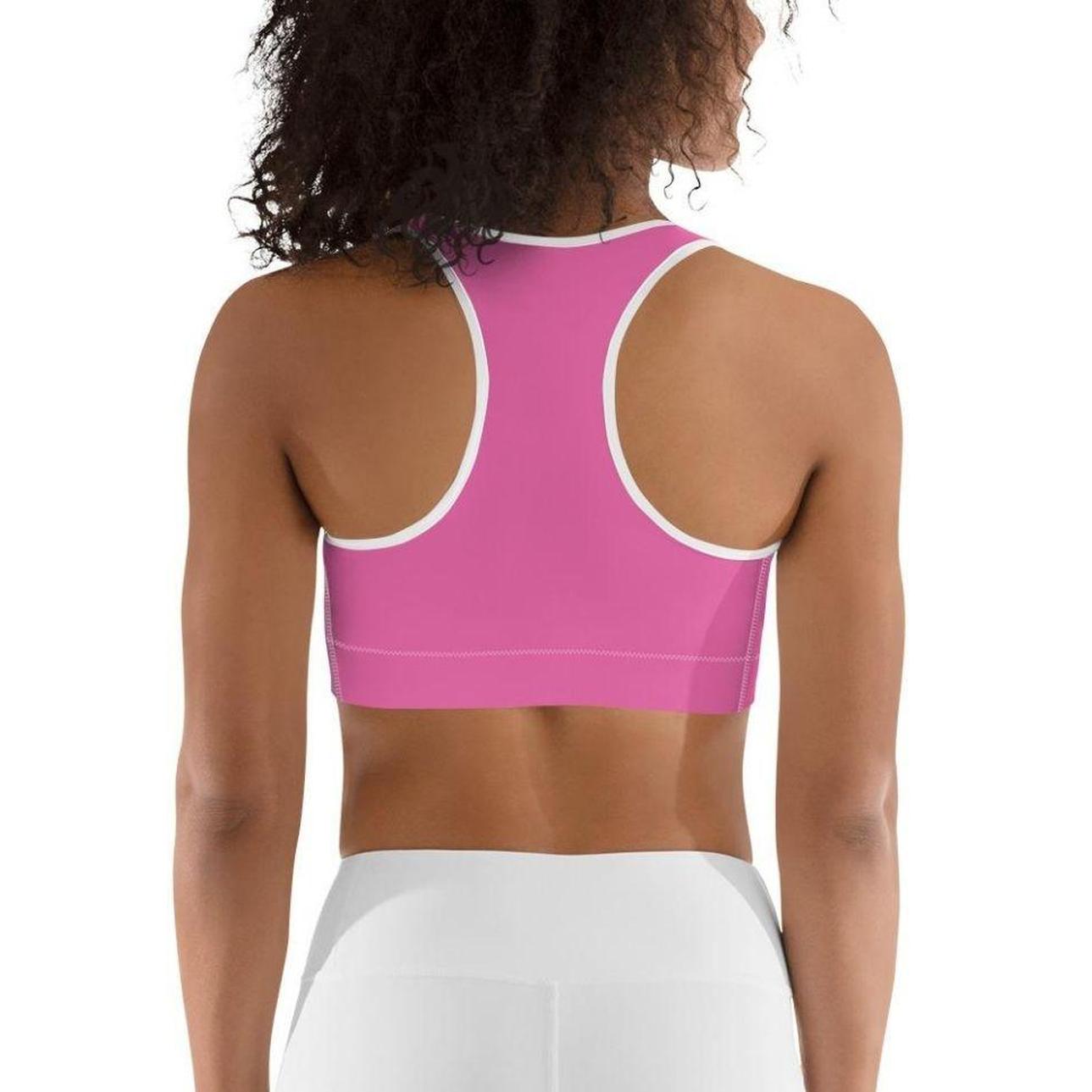 Pink Heart Shaped Sports Bra