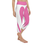 Pink Heart Shaped Yoga Capris