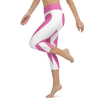 Pink Heart Shaped Yoga Capris
