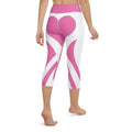 Pink Heart Shaped Yoga Capris