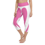 Pink Heart Shaped Yoga Capris
