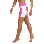 Pink Heart Shaped Yoga Shorts