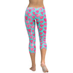 Pink Hearts Capris