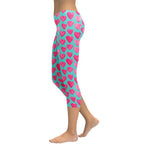 Pink Hearts Capris