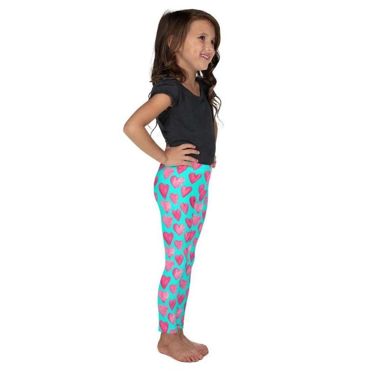 Pink Hearts Kid's Leggings