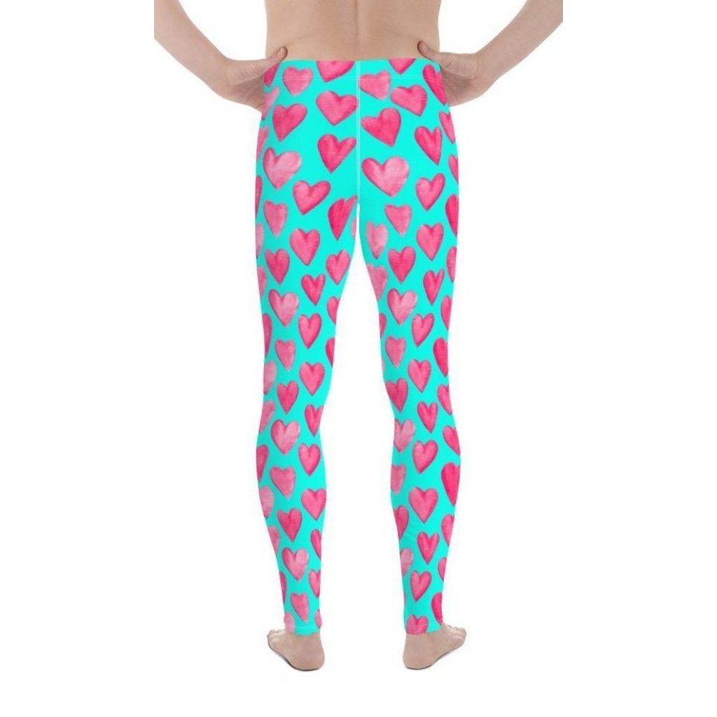 Pink Hearts Men's Leggings