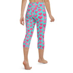 Pink Hearts Yoga Capris