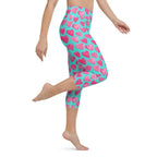 Pink Hearts Yoga Capris