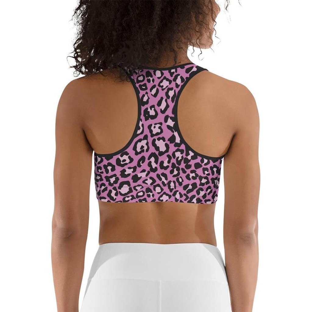 Pink Leopard Sports Bra