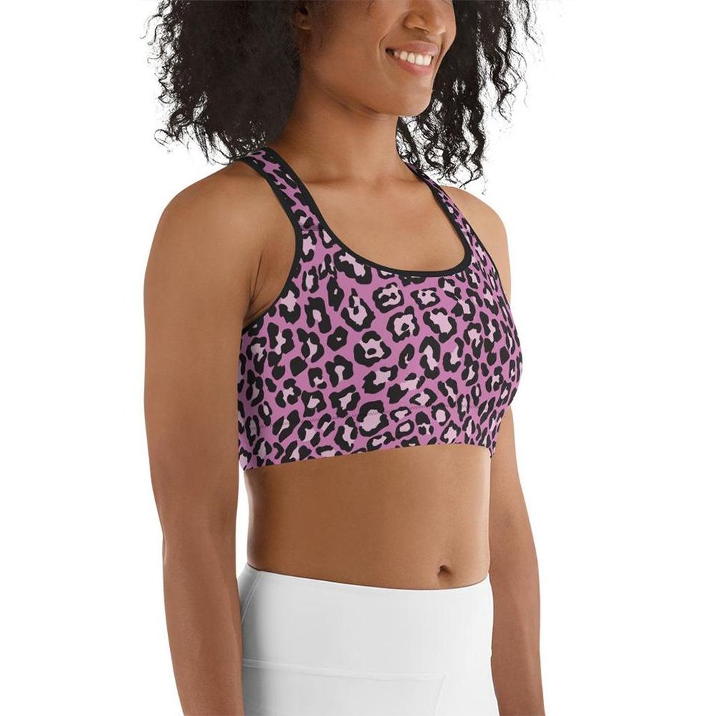 Pink Leopard Sports Bra