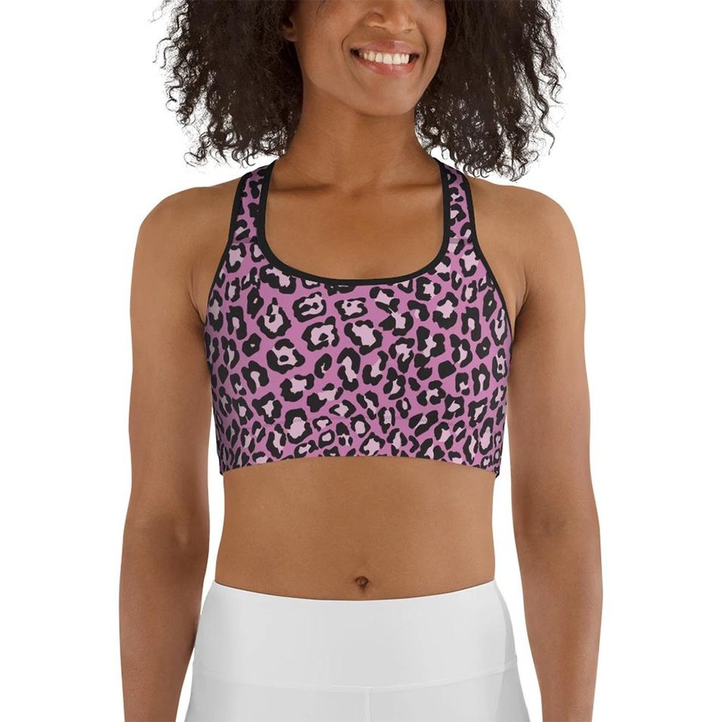 Pink Leopard Sports Bra