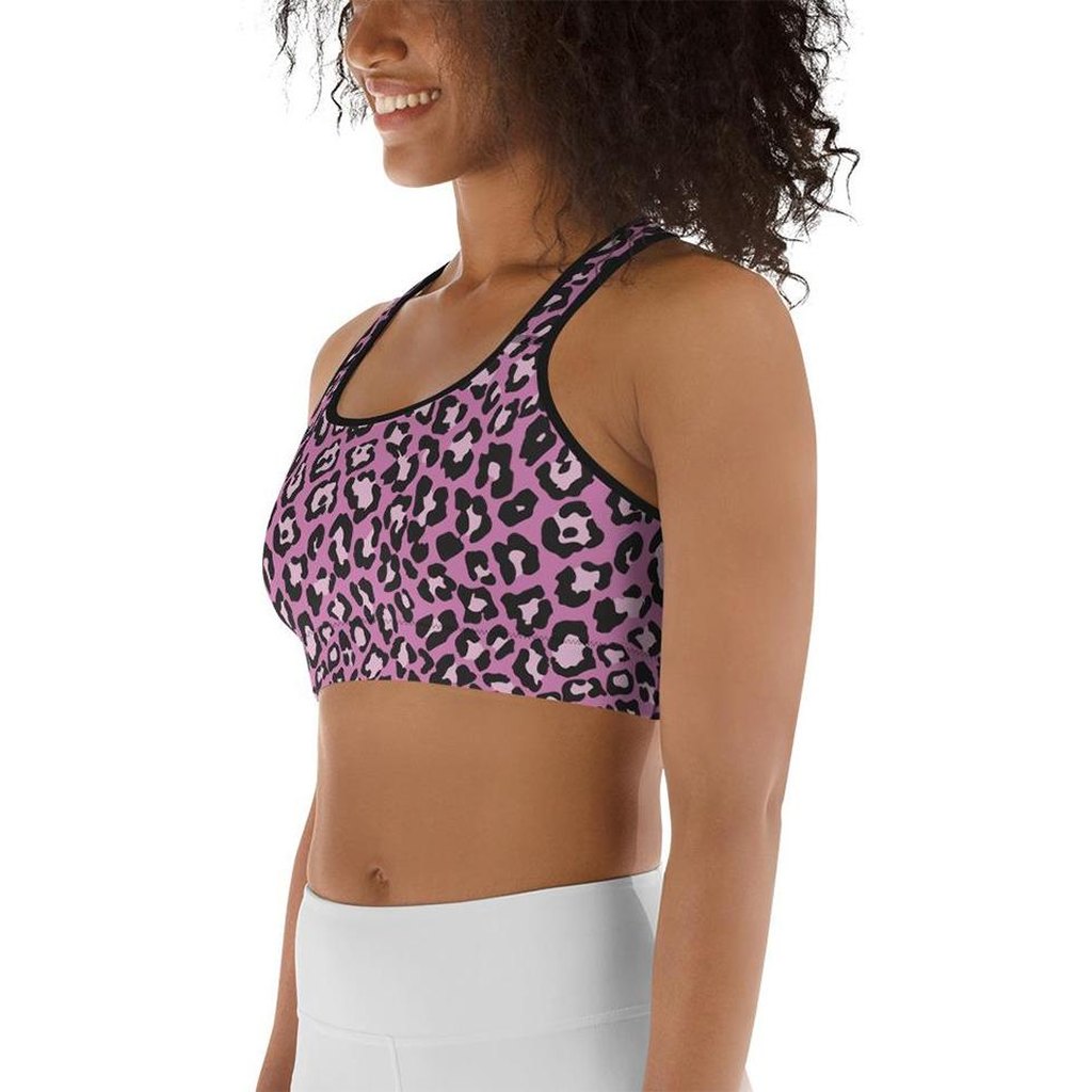Pink Leopard Sports Bra