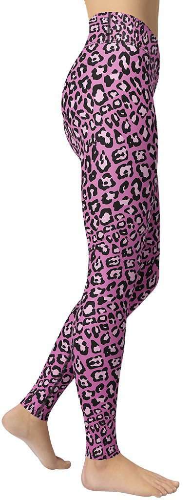 Pink Leopard Yoga Leggings