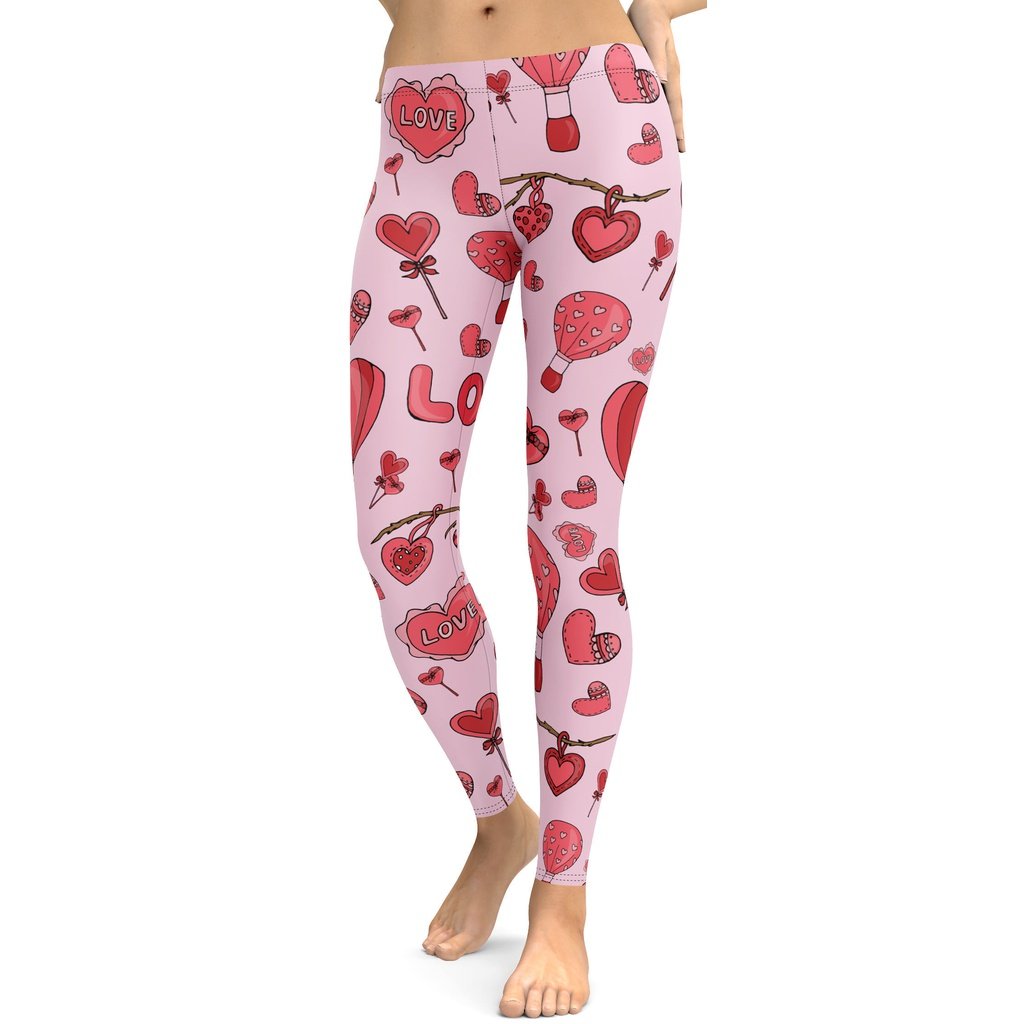 Pink Love Leggings