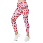 Pink Love Leggings With Pockets