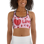 Pink Love Sports Bra