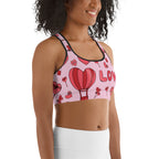 Pink Love Sports Bra
