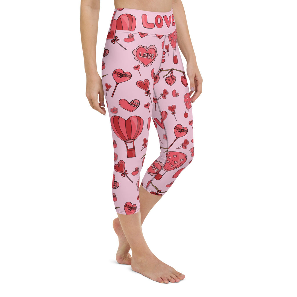 Pink Love Yoga Capris