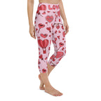 Pink Love Yoga Capris
