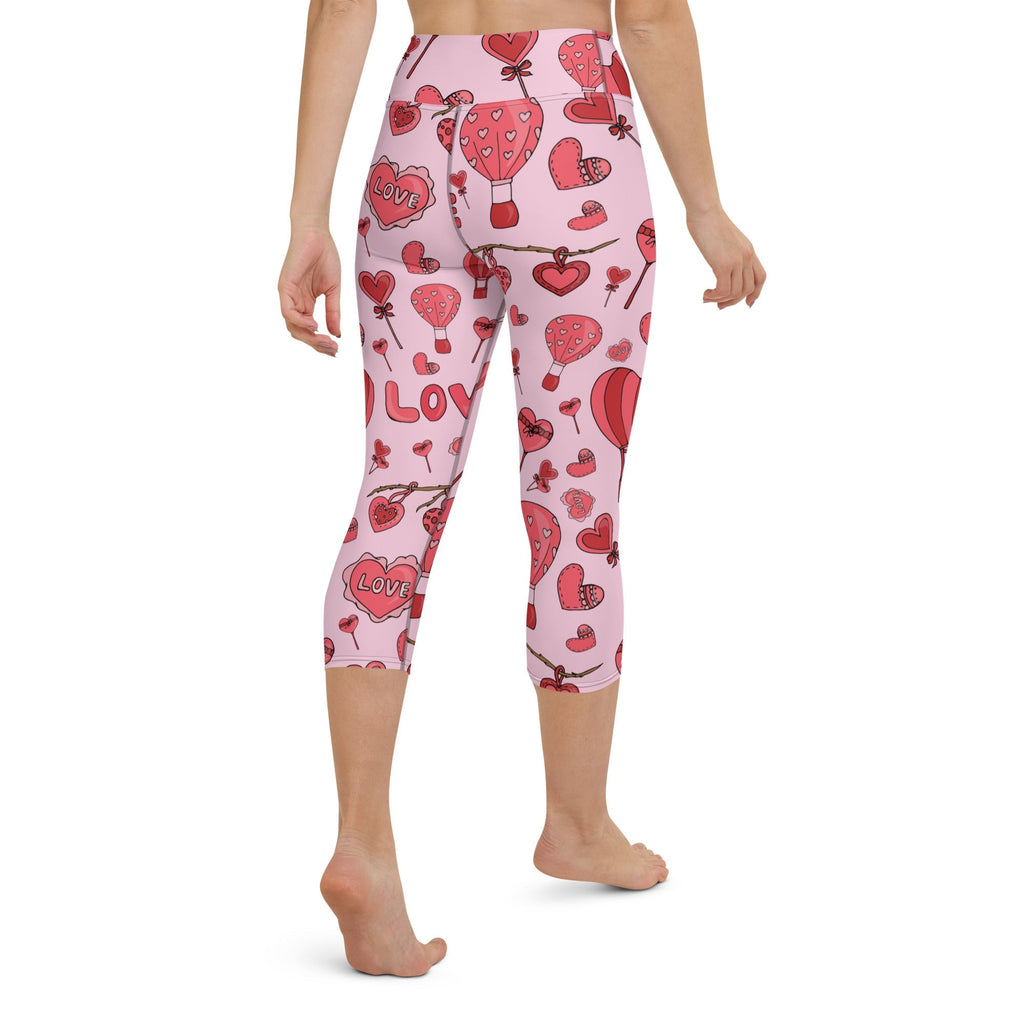 Pink Love Yoga Capris