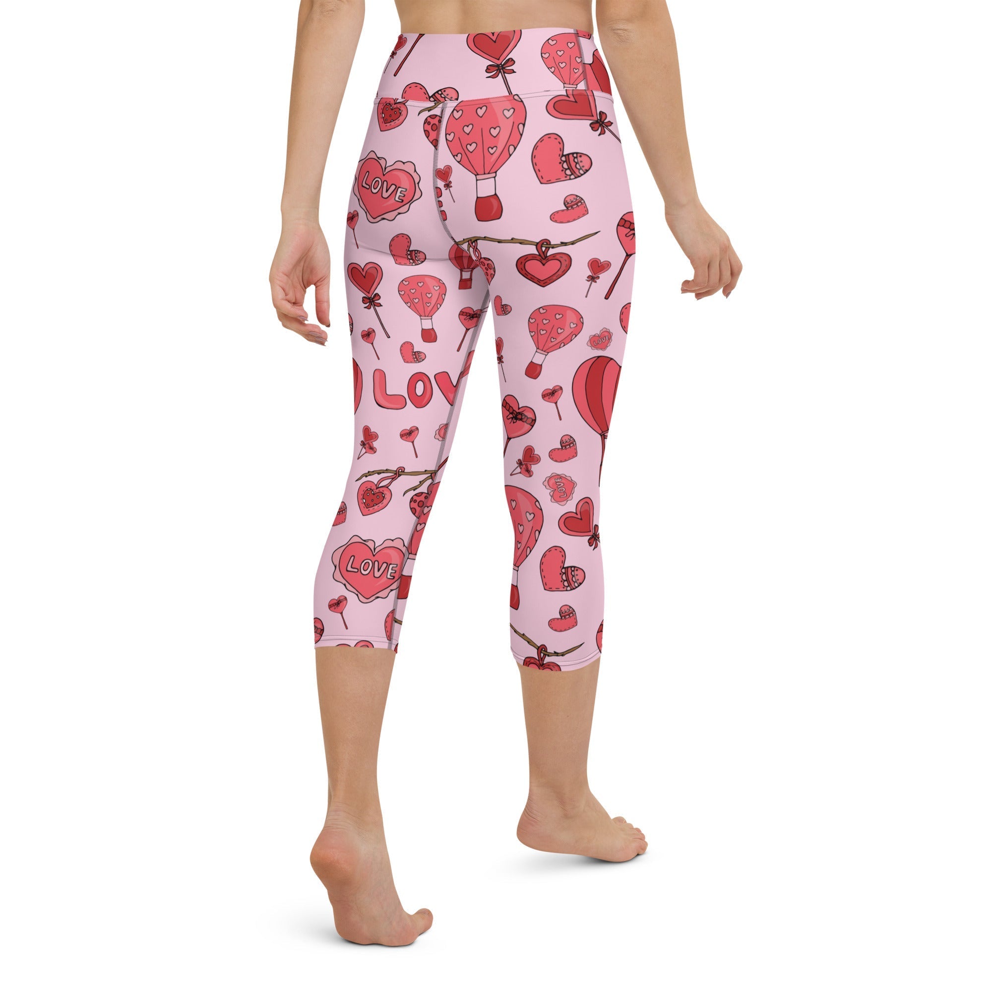 Pink Love Yoga Capris