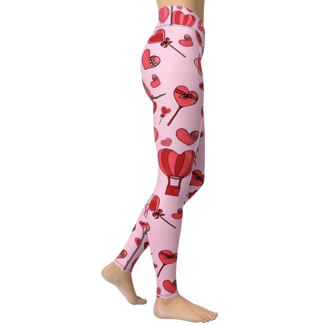 Pink Love Yoga Leggings