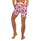 Pink Love Yoga Shorts