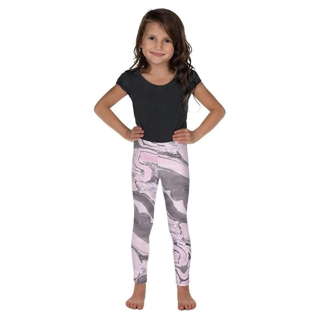 Pink Marble Kid's Leggings