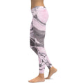 Pink Marble Leggings - FiercePulse - Premium Workout Leggings - Yoga Pants