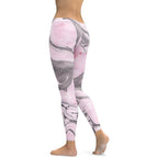 Pink Marble Leggings - FiercePulse - Premium Workout Leggings - Yoga Pants